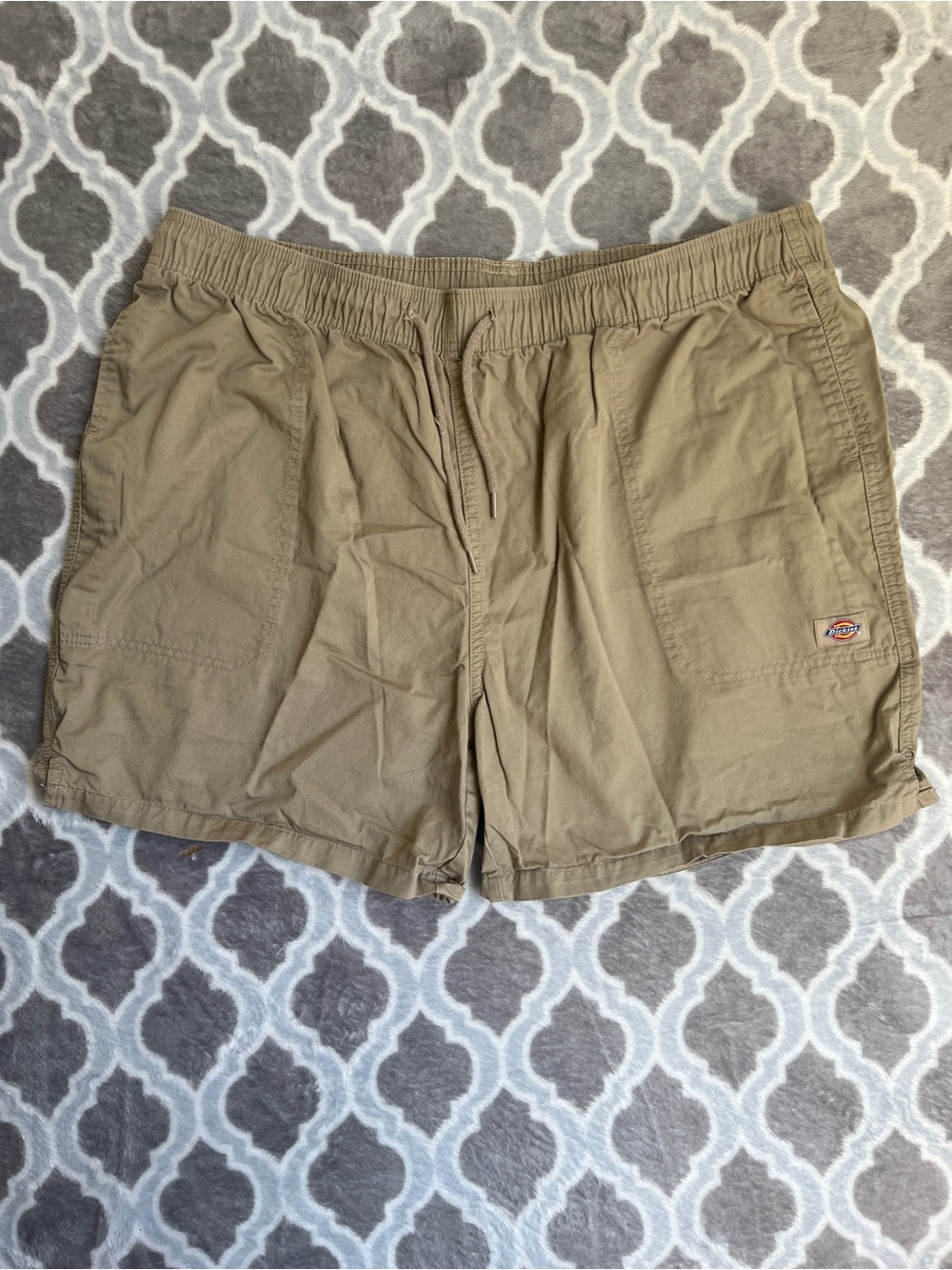 Dickies Men's Size XLarge Shorts Brown Running Casual Drawstring Athletic